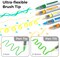 Ohuhu Acrylic Paint Markers Direct Liquid: 24 Colors Flexible Brush Tip Acrylic Markers High Opacity Paint Pens Waterproof Lightfast for Rock Painting Easter Eggs Wood Glass Ceramic Canvas - Nahuku